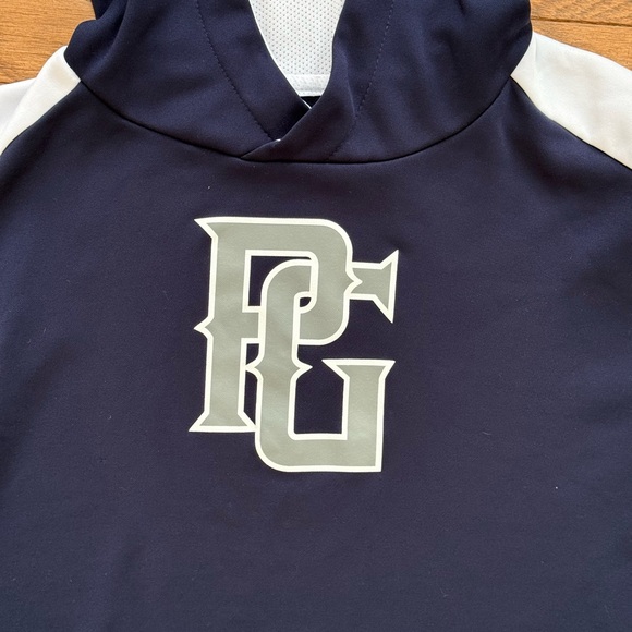 Perfect Game, Navy and White Hoodie with PC Logo - Picture 3 of 6